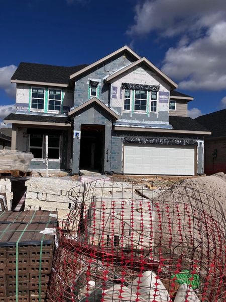 In-progress construction of a new home in Westland Ranch 60' Homesites, League City, TX (Image 25). In-progress construction of a new home in Westland Ranch 60' Homesites, League City, TX (Image 25).