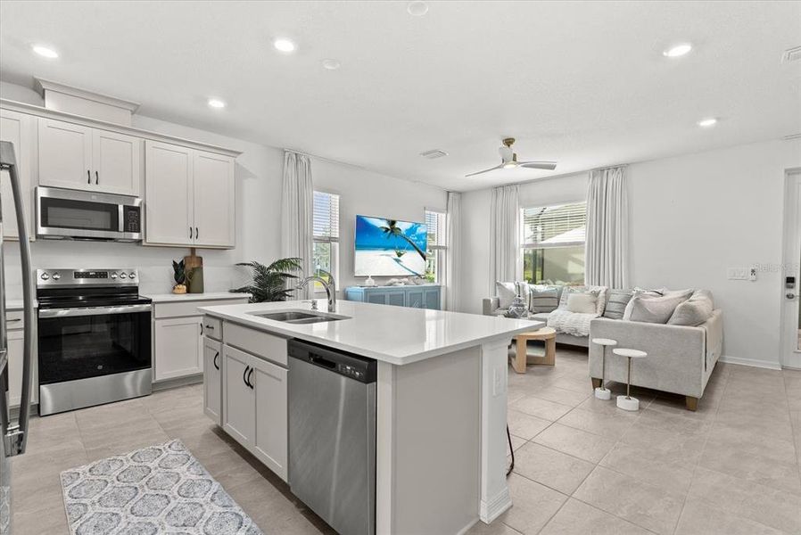 Furnished interior view inside a new home in , Sarasota (Image 13).