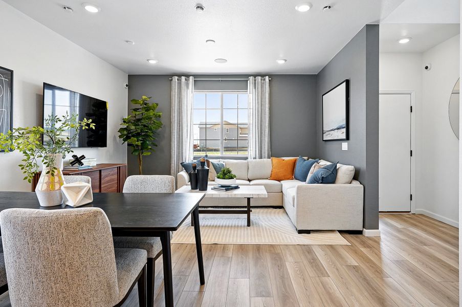 Furnished interior view inside a new home in Parterre, Thornton (Image 7).