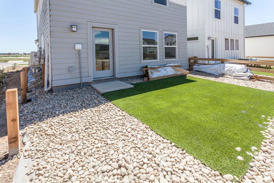 Exterior details and patio area of a home in Bloom, Fort Collins (Image 29).