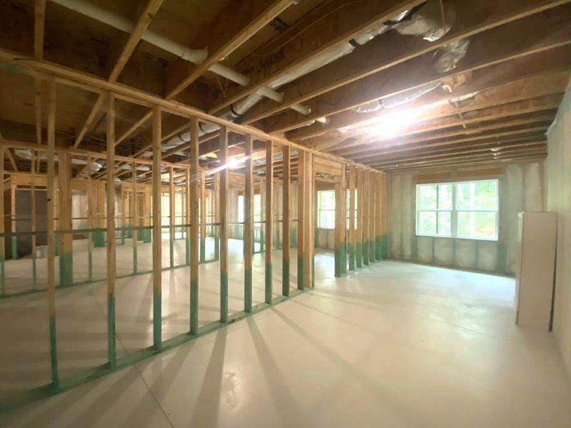 In-progress construction of a new home in White Post on Lake Lanier, Gainesville, GA (Image 32).