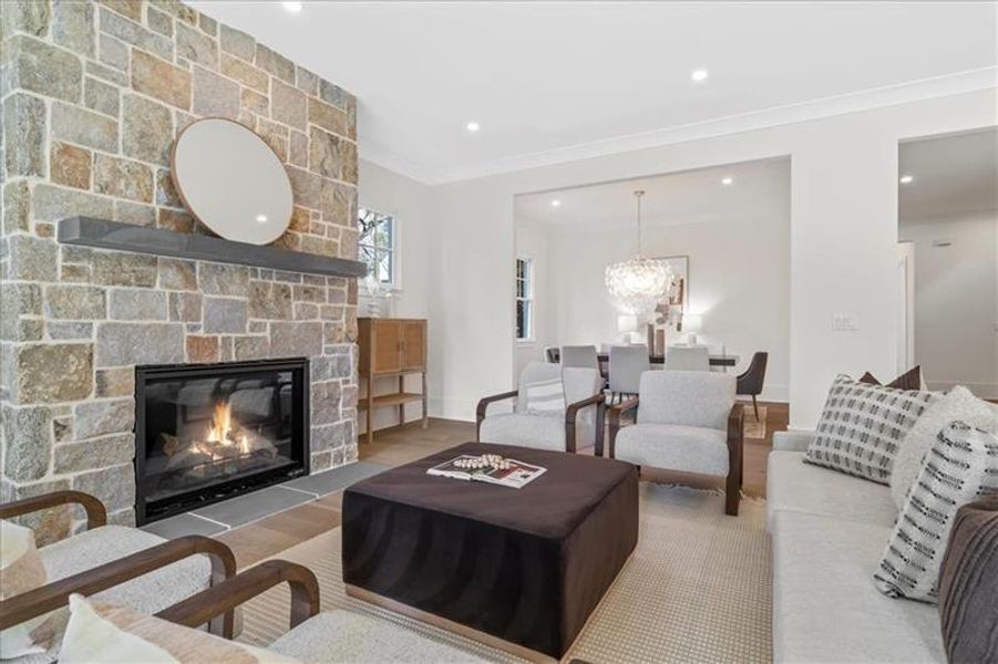 Furnished interior view inside a new home in , Atlanta (Image 47).