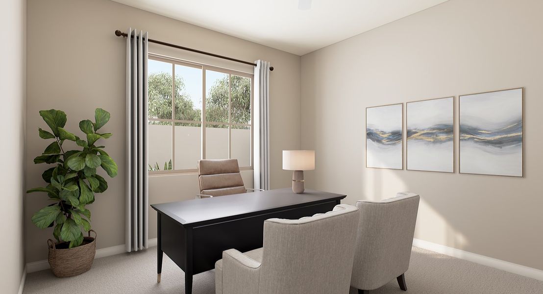 Representative furnished interior of a home built from the Ventana Plan 4507 by Tri Pointe Homes in Soleo, San Tan Valley (Image 28).