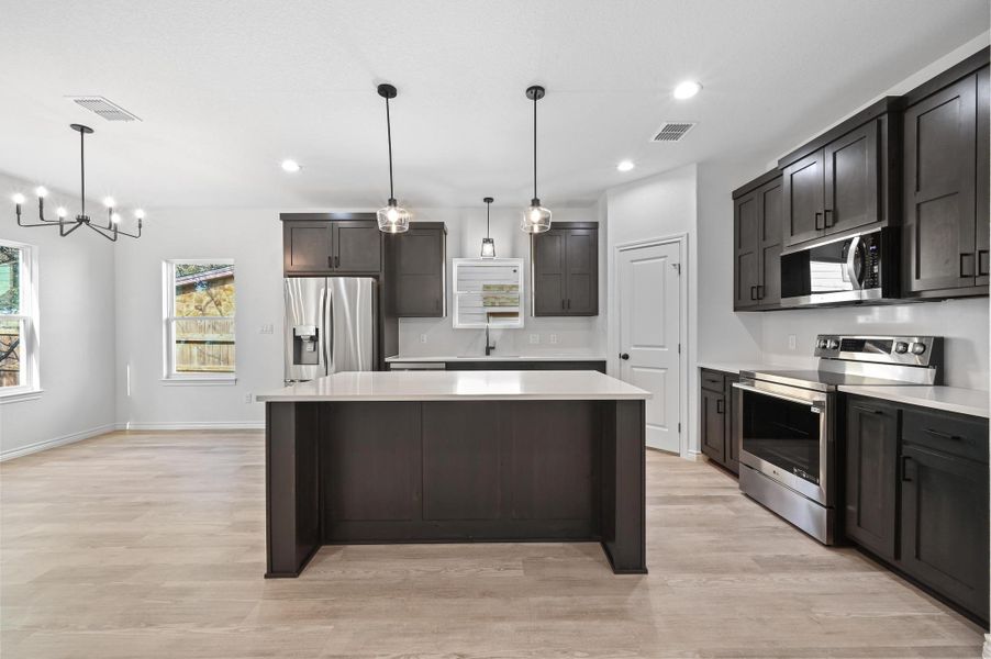 Furnished interior view inside a new home in , Wimberley (Image 6).