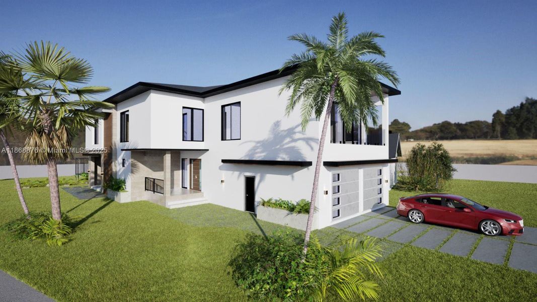 Front exterior of a new home in , Key Colony Beach, FL, highlighting curb appeal (Image 14). Front exterior of a new home in , Key Colony Beach, FL, highlighting curb appeal (Image 14).