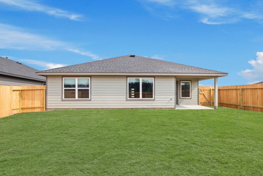 Exterior details and patio area of a home in Chapel Lakes 50's, Montgomery (Image 3).