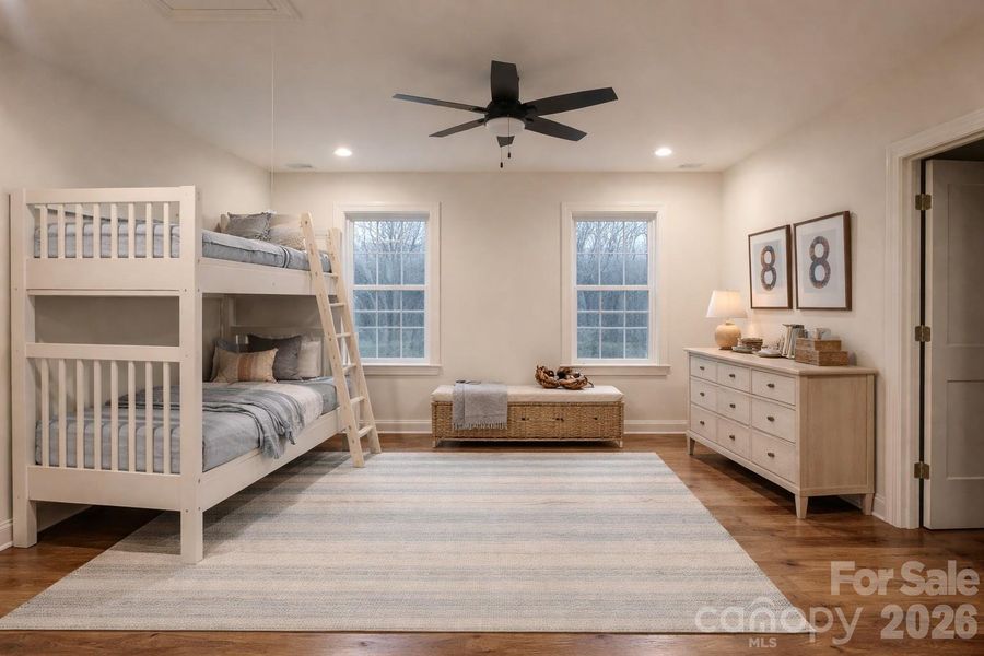 Bedroom 2- AI Generated staging