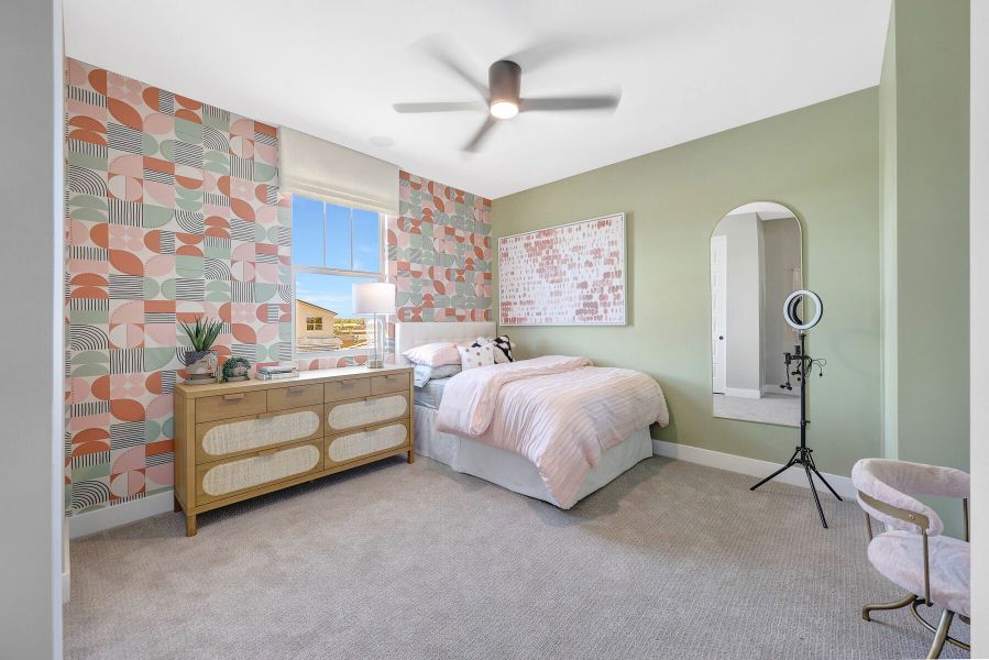 Representative furnished interior of a home built from the Mahogany by Mattamy Homes in Miravida, Surprise (Image 43).