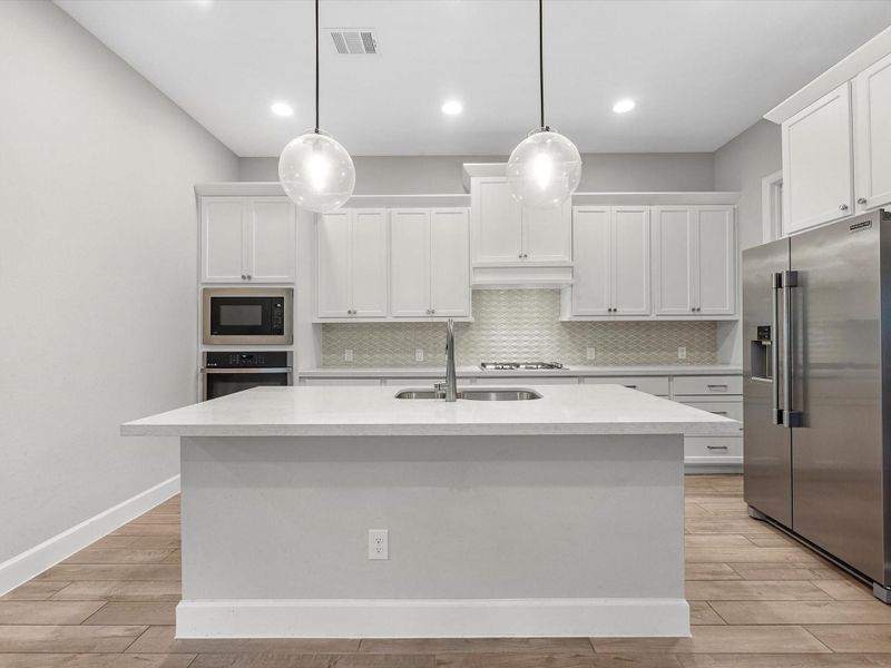 Furnished interior view inside a new home in Artavia 45', Conroe (Image 3). Furnished interior view inside a new home in Artavia 45', Conroe (Image 3).