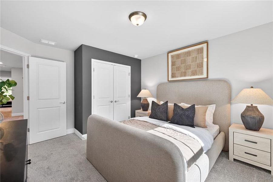 Furnished interior view inside a new home in Ansley Towns, Cumming (Image 33).