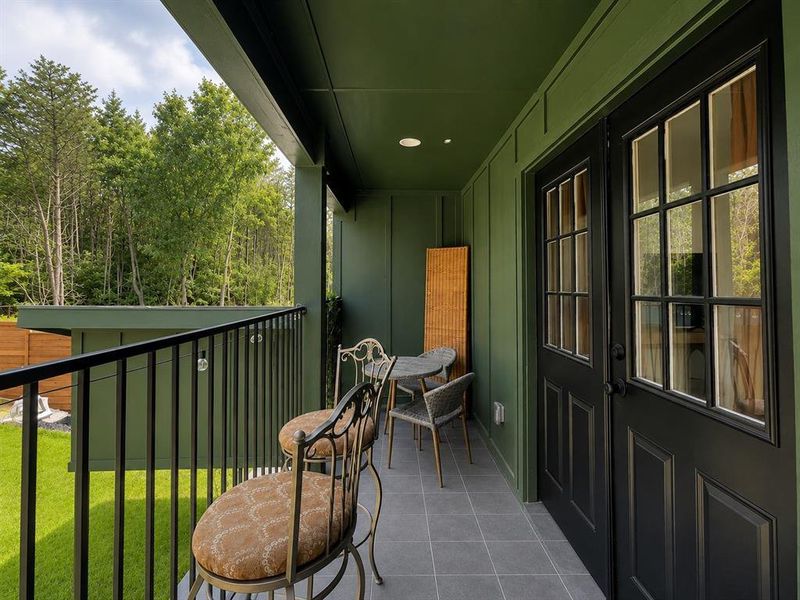 Exterior details and patio area of a home in , Dallas (Image 27).