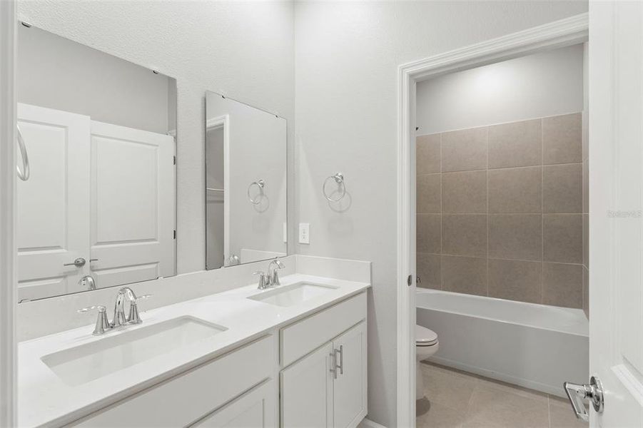 Furnished interior view inside a new home in Wellness Ridge, Clermont (Image 18). Furnished interior view inside a new home in Wellness Ridge, Clermont (Image 18).