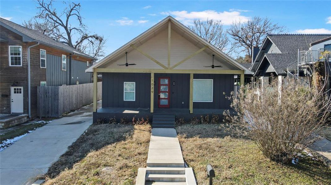 Front exterior of a new home in , Dallas, TX, highlighting curb appeal (Image 16).