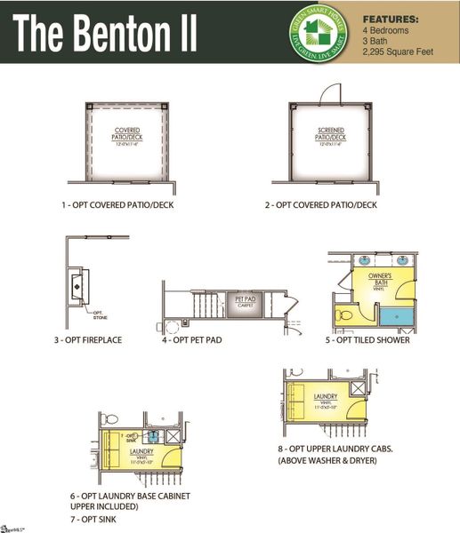 2D floor plan layout of this home in Shiloh Trail, Wellford, SC (Image 5).
