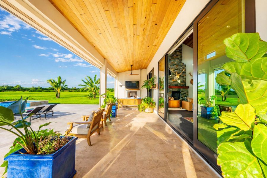 Golden hour over rural landscapes