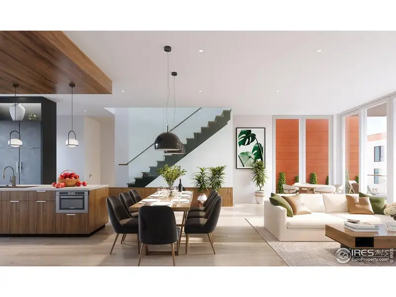 Furnished interior view inside a new home in , Fort Collins (Image 3).