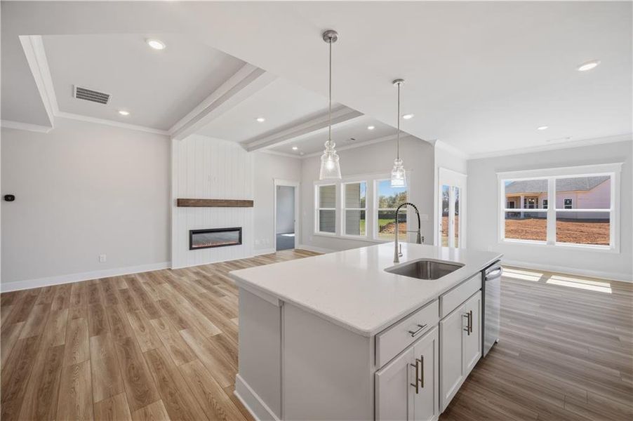 Furnished interior view inside a new home in Garland Meadows, Cartersville (Image 10).