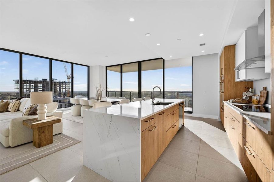 Furnished interior view inside a new home in , St. Petersburg (Image 45).