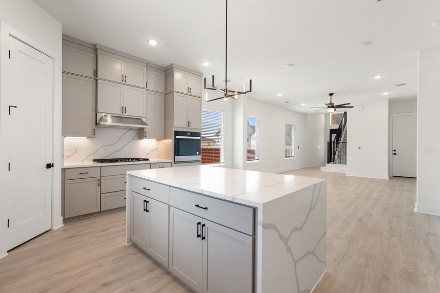 Furnished interior view inside a new home in Foxfield, Austin (Image 4). Furnished interior view inside a new home in Foxfield, Austin (Image 4).