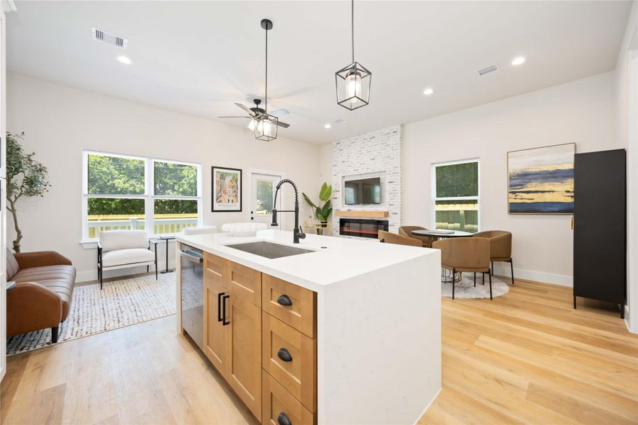 Furnished interior view inside a new home in , Houston (Image 12).