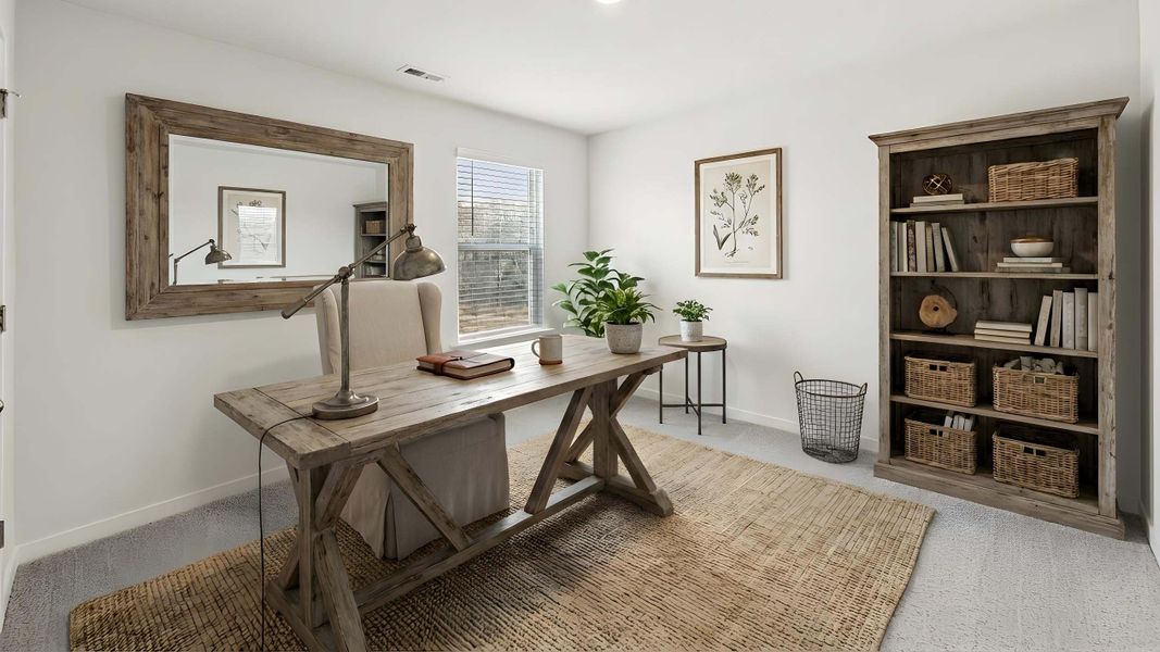 Furnished interior view inside a new home in Cardinal Creek, Charlotte (Image 16).