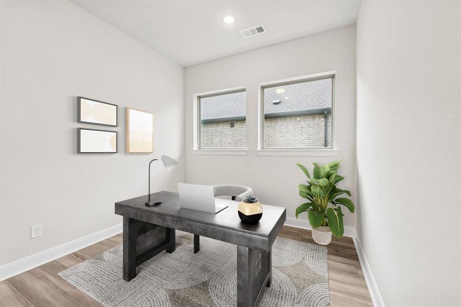 Furnished interior view inside a new home in Myrtle Creek, Waxahachie (Image 7).
