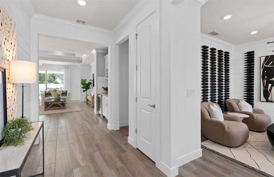Furnished interior view inside a new home in Del Webb Sunbridge, St. Cloud (Image 26).