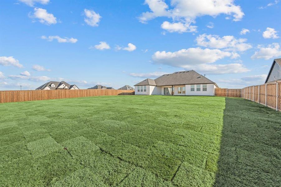 Exterior details and patio area of a home in , Haslet (Image 24).