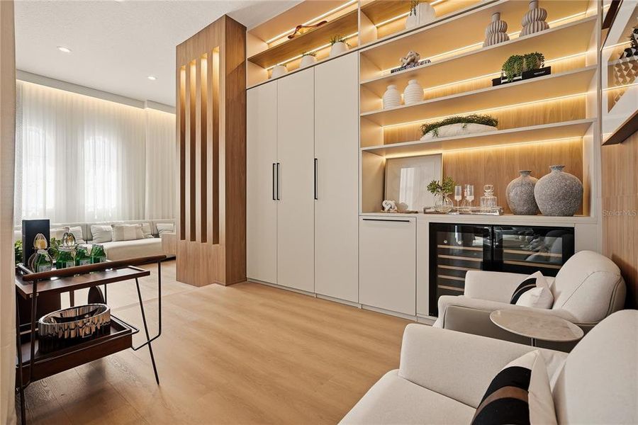 Furnished interior view inside a new home in Avalon Ridge, Winter Garden (Image 22).