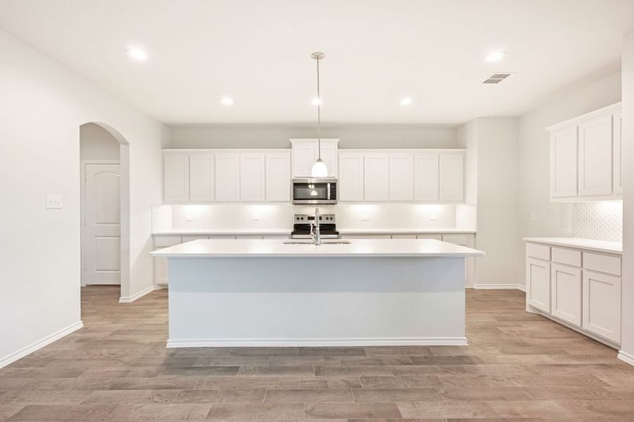 Representative exterior photo of a completed home built from the Radcliffe II by Impression Homes in Stone Eagle, Azle, TX (Image 6).