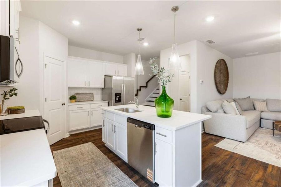 Furnished interior view inside a new home in , Conyers (Image 33).