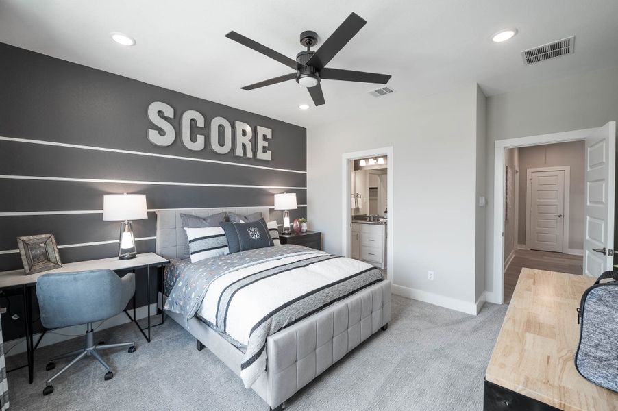 Representative furnished interior of a home built from the Casoria by Tri Pointe Homes in The Estates at James Lane, Fulshear (Image 43).