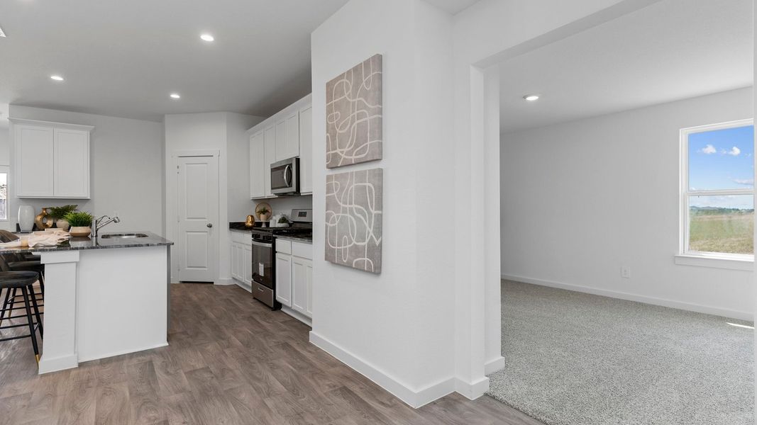 Furnished interior view inside a new home in Emberly, Beasley (Image 27).
