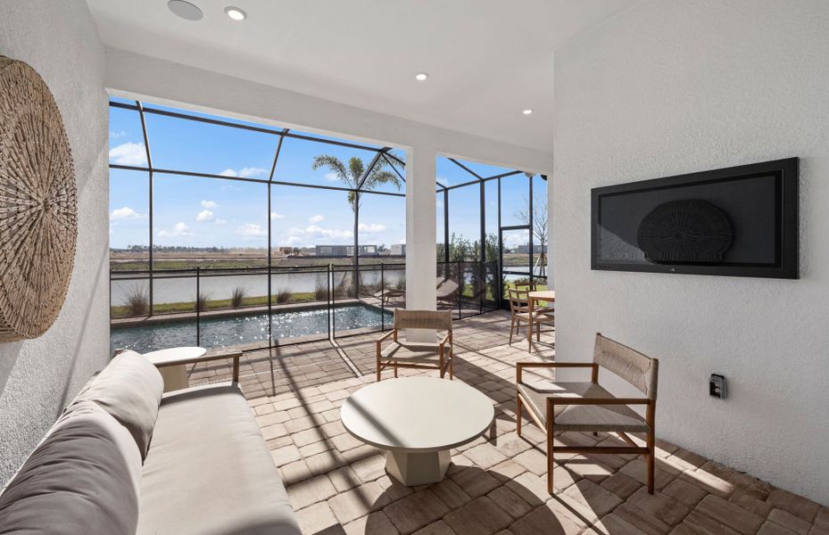 Relax on the lanai in vibrant 55+ new homes for sale Relax on the lanai in vibrant 55+ new homes for sale