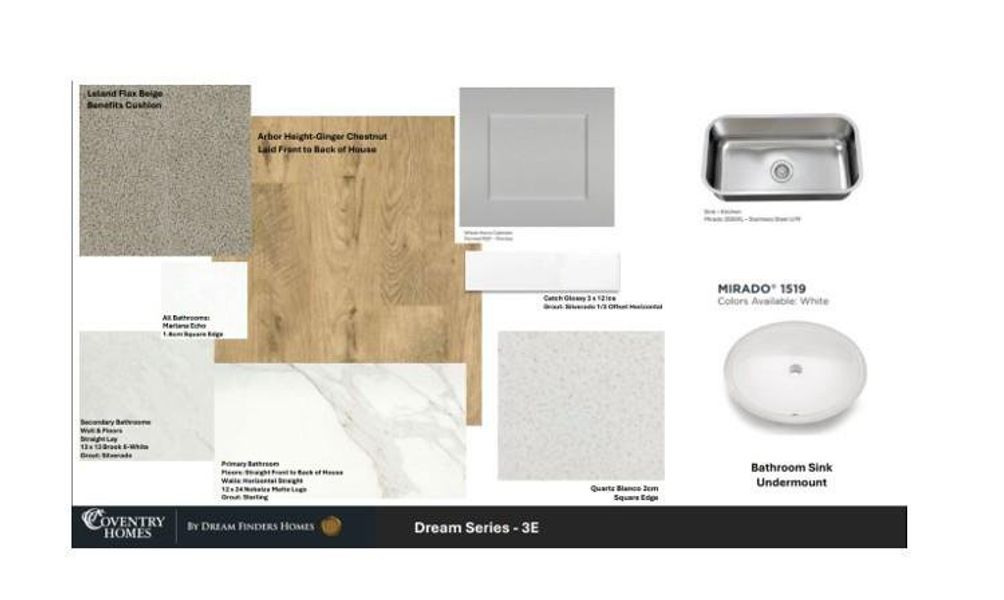 Sample of building materials used in homes in Laurel Landing, Alvin (Image 8).