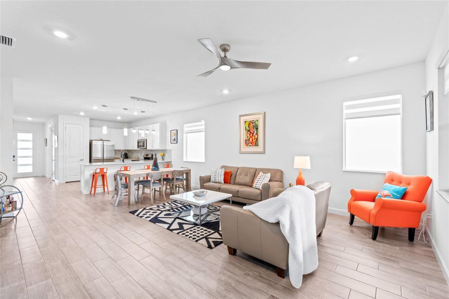 Furnished interior view inside a new home in Delray Trails: The Woods, Delray Beach (Image 15). Furnished interior view inside a new home in Delray Trails: The Woods, Delray Beach (Image 15).