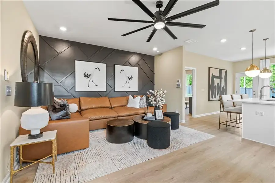 Furnished interior view inside a new home in Chapel Hill, Newnan (Image 4).