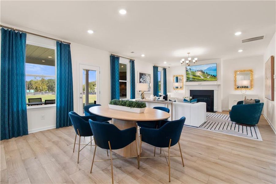 Furnished interior view inside a new home in Abbotts Crossing, Conyers (Image 7).