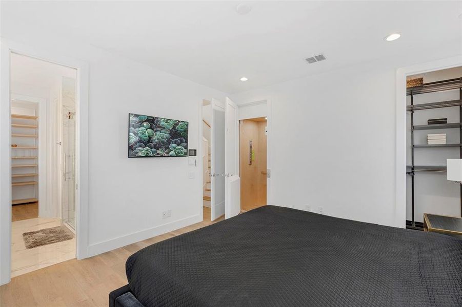 Master Bedroom with His & Her Closets