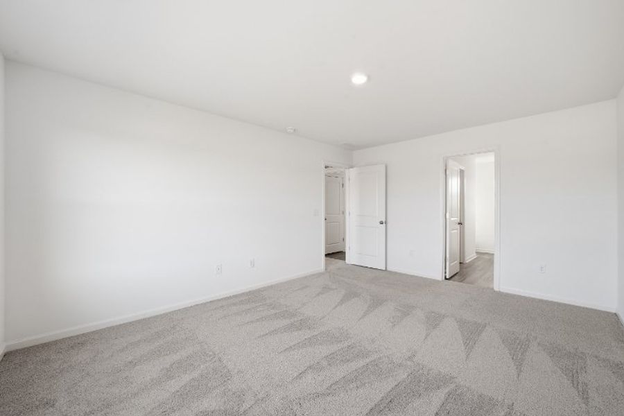 A room with white walls. A room with white walls.