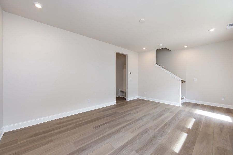 Spacious, unfurnished interior of a new home in Archer Row, Charlotte (Image 26). Spacious, unfurnished interior of a new home in Archer Row, Charlotte (Image 26).