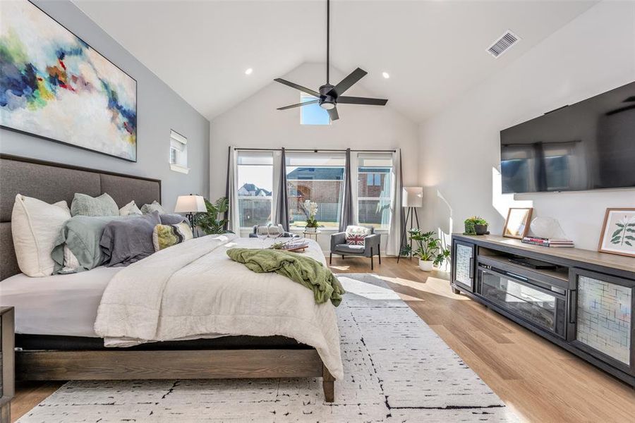 Furnished interior view inside a new home in Pecan Square - Estates, Northlake (Image 21).