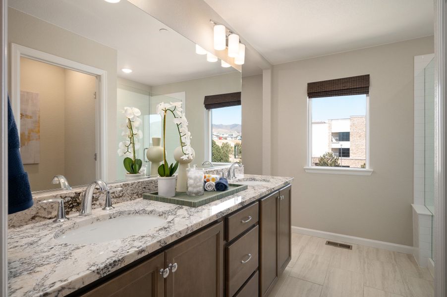 Furnished interior view inside a new home in The Vistas at West Mesa, Colorado Springs (Image 15).