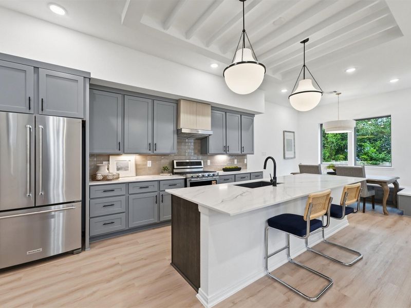 Furnished interior view inside a new home in , Houston (Image 27).