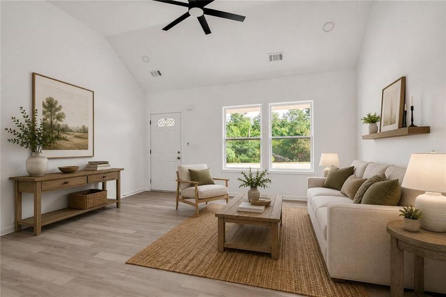 Furnished interior view inside a new home in , Conyers (Image 4). Furnished interior view inside a new home in , Conyers (Image 4).