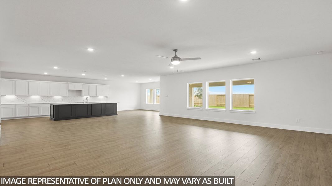 Representative unfurnished interior of a home built from the E60E by D.R. Horton in Riverside Estates, Mont Belvieu (Image 11).