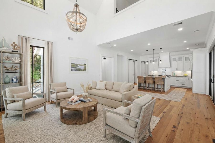 Furnished interior view inside a new home in , Seabrook (Image 8).