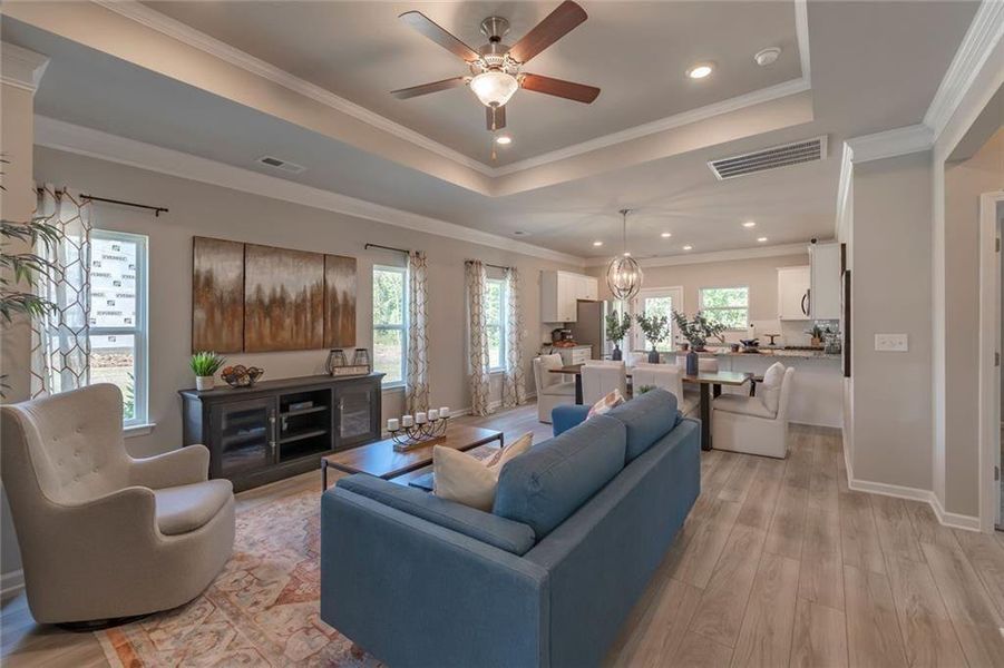 Furnished interior view inside a new home in Fair Oak, Calhoun (Image 12). Furnished interior view inside a new home in Fair Oak, Calhoun (Image 12).