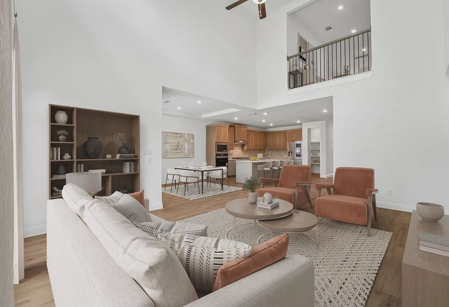 Plan 4059 Great Room - Staged, Look May Vary - 6 of 19