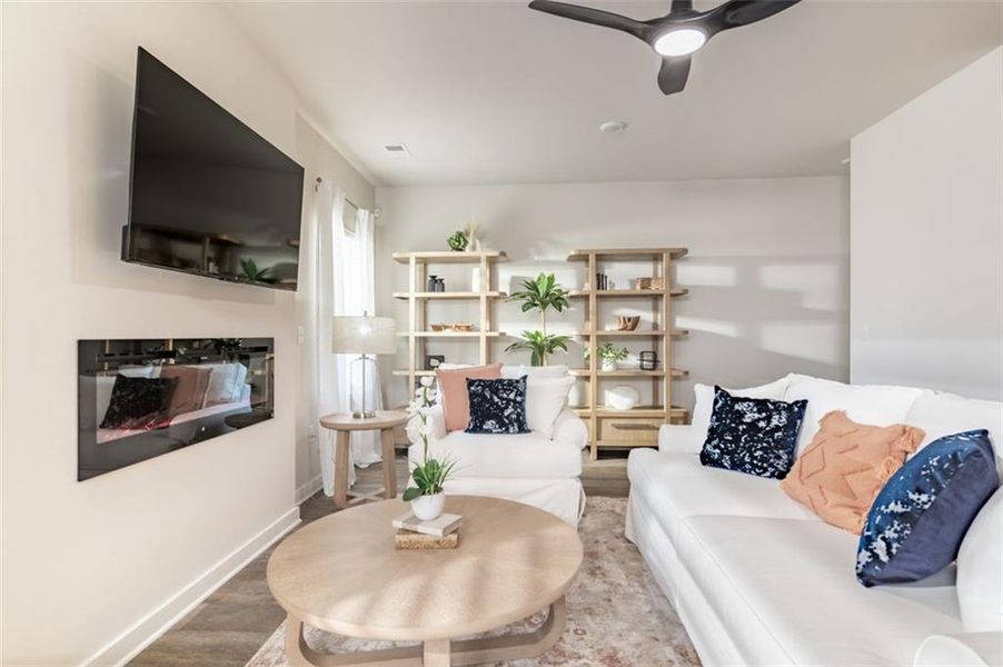 Furnished interior view inside a new home in Campground Crossing, McDonough (Image 10).